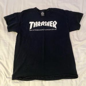 black thrasher tshirt size large